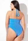 Sparkle Loop Strap Ruched One Piece, , on-hover image number null