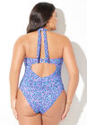 Tie Front Halter One Piece, , on-hover image number null