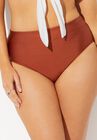 Metallic High Waist Bikini Bottom, SHINY DATTERO, hi-res image number null
