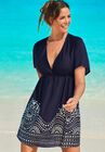 Kate V-Neck Cover Up Dress, MIDNIGHT, hi-res image number null
