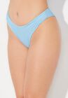 The Zoe Shirred Cheeky Bikini Bottom, , alternate image number null