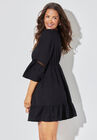 Low Neck & Tassel V-Neck Cover Up Tunic, , alternate image number null