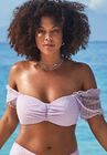 Cup Sized Off The Shoulder Bikini Top, LILAC, hi-res image number null