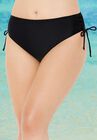 Side Tie Adjustable Swim Brief, BLACK, hi-res image number null