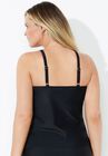Shirred High Neck Tankini Top, , on-hover image number null