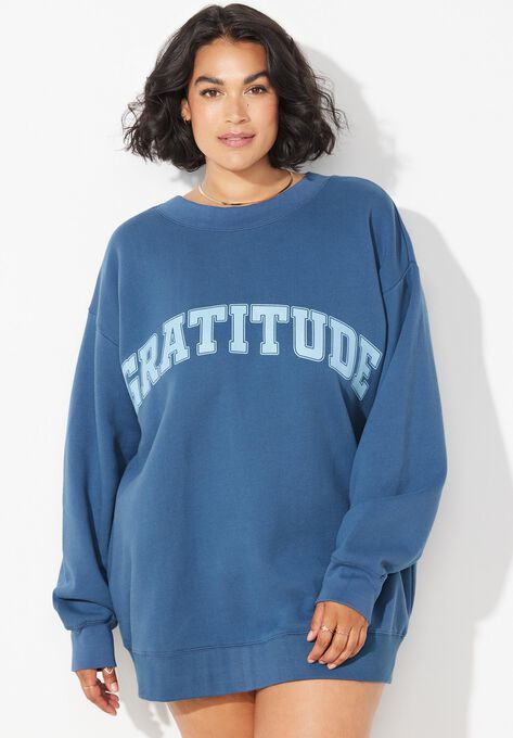 The Gratitude Coed Crewneck Sweatshirt, , alternate image number null