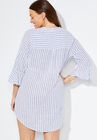 Sandra Button Up Cover Up Shirt, , on-hover image number null