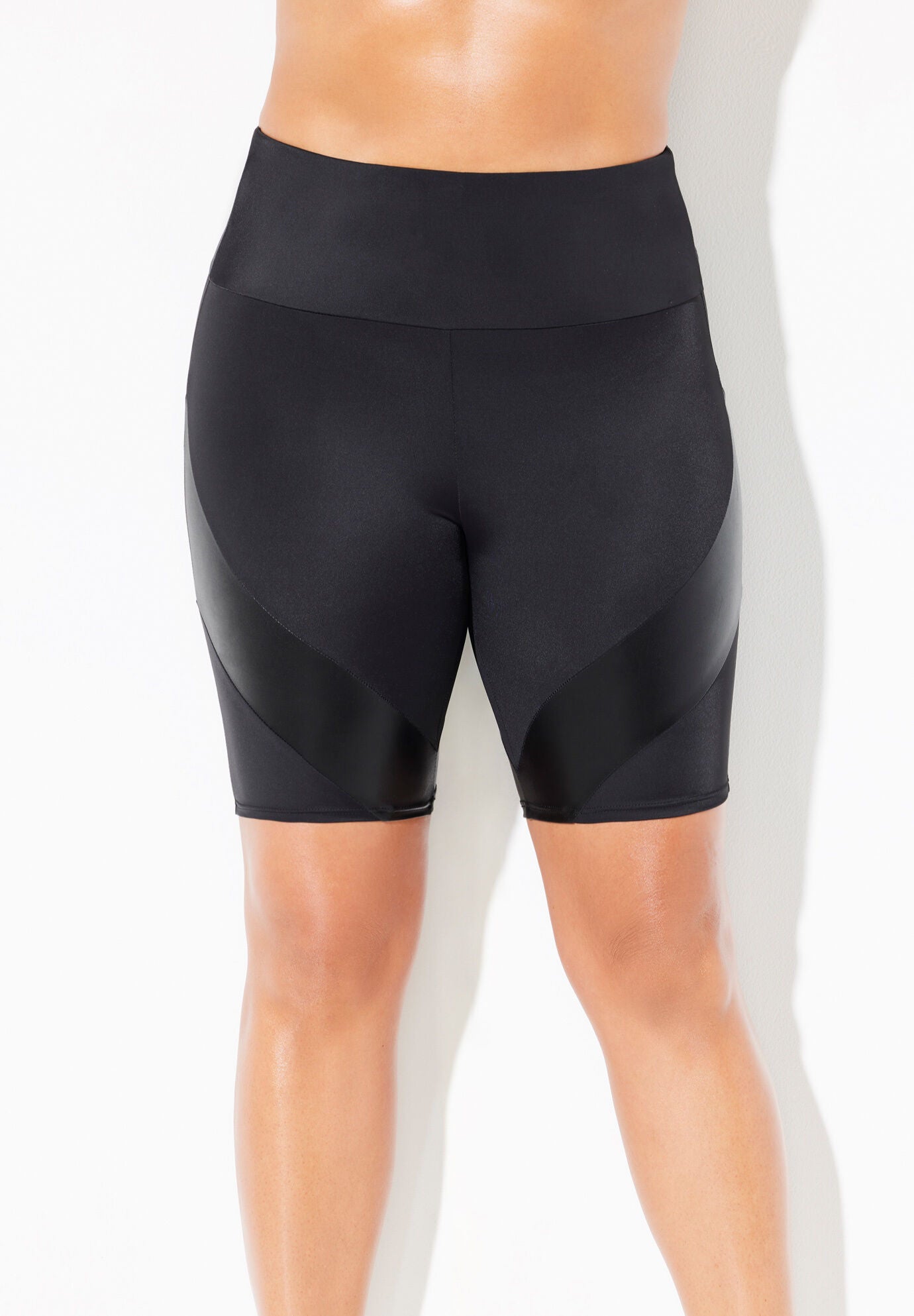Liquid Motion Panel Spliced Bikeshort, BLACK, hi-res image number 0