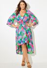 Taylor Open Front Kimono, HAWAIIAN FLORAL, hi-res image number null