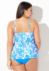 Bra Sized Faux Flyaway Underwire Tankini Top, , on-hover image number null
