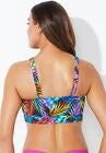 Rebel Lace Up High Neck Bikini Top, , on-hover image number null