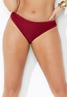 Knit Mesh Overlay Bikini Bottom, , alternate image number null