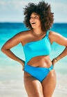 Adjustable One Shoulder One Piece, SHOCKING BLUE, hi-res image number null