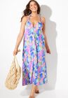 Braided Strap Gauze Maxi Dress, , alternate image number null