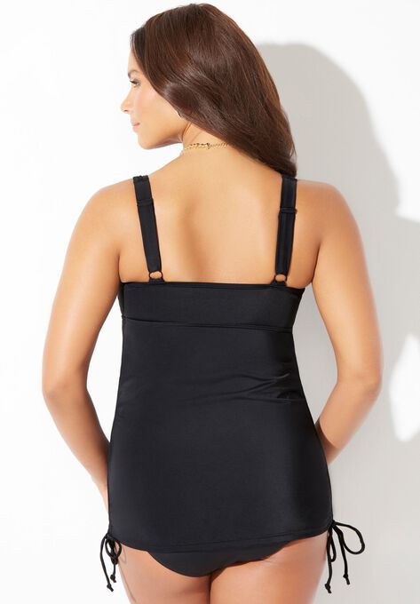 Adjustable V-Neck Tankini Top, , alternate image number null