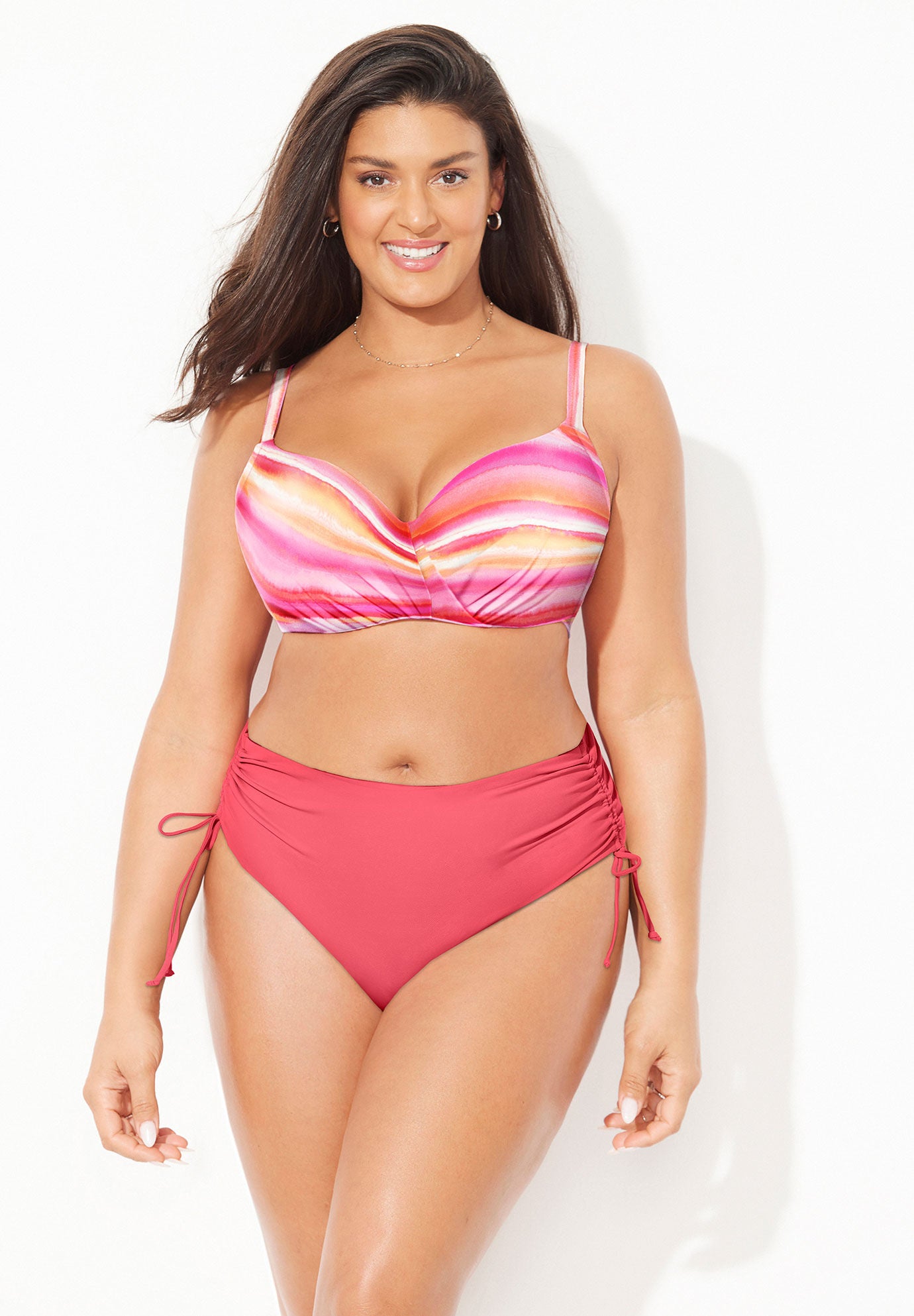 Ruler Bra Sized Underwire Bikini Set, , hi-res image number 0