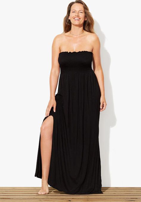 Kelly Strapless Maxi Dress Swimsuit Cover Up, , alternate image number null