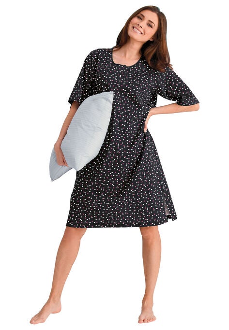 Short-Sleeve Sleepshirt, , alternate image number null