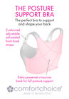 Satin-Trim Posture Bra , , alternate image number null