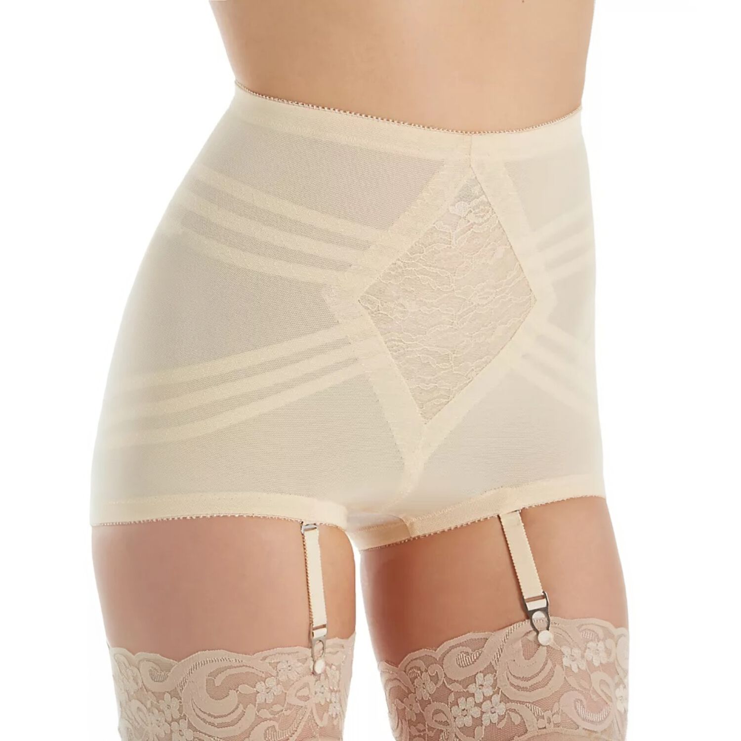 Firm Shaping Shapette Control Brief Panty with Contour Bands, BEIGE, alternate image number 2