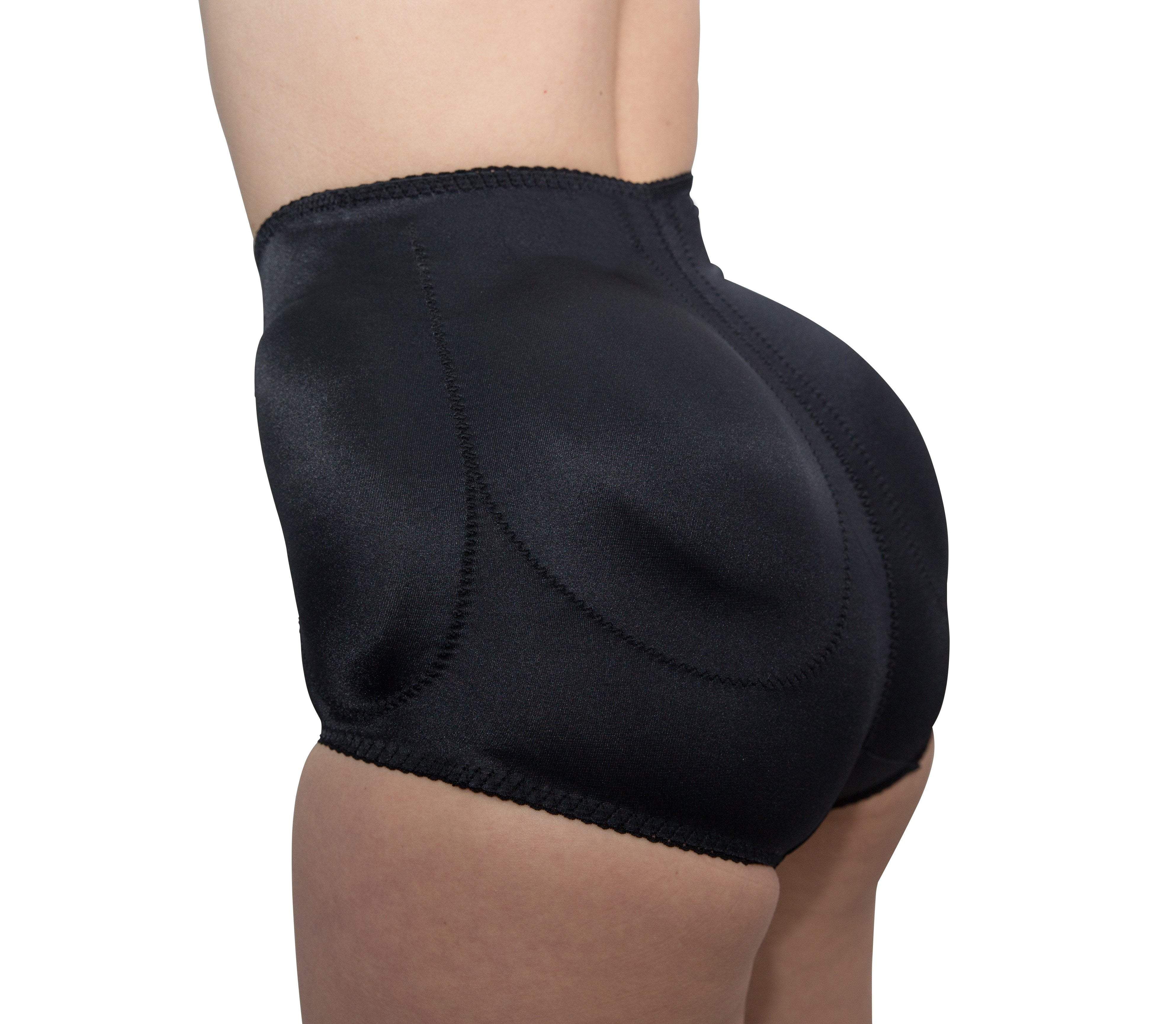4-Sided Padded Panty Brief Light Shaping/Removable Pads, BLACK, hi-res image number 0