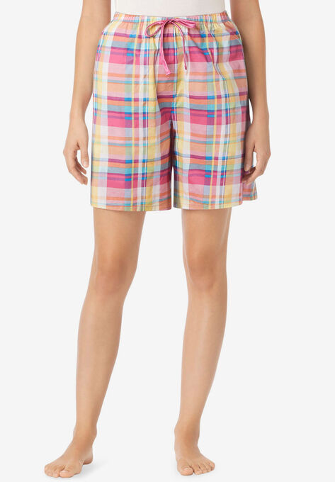 Woven Sleep Short, SWEET BERRY PLAID, hi-res image number null