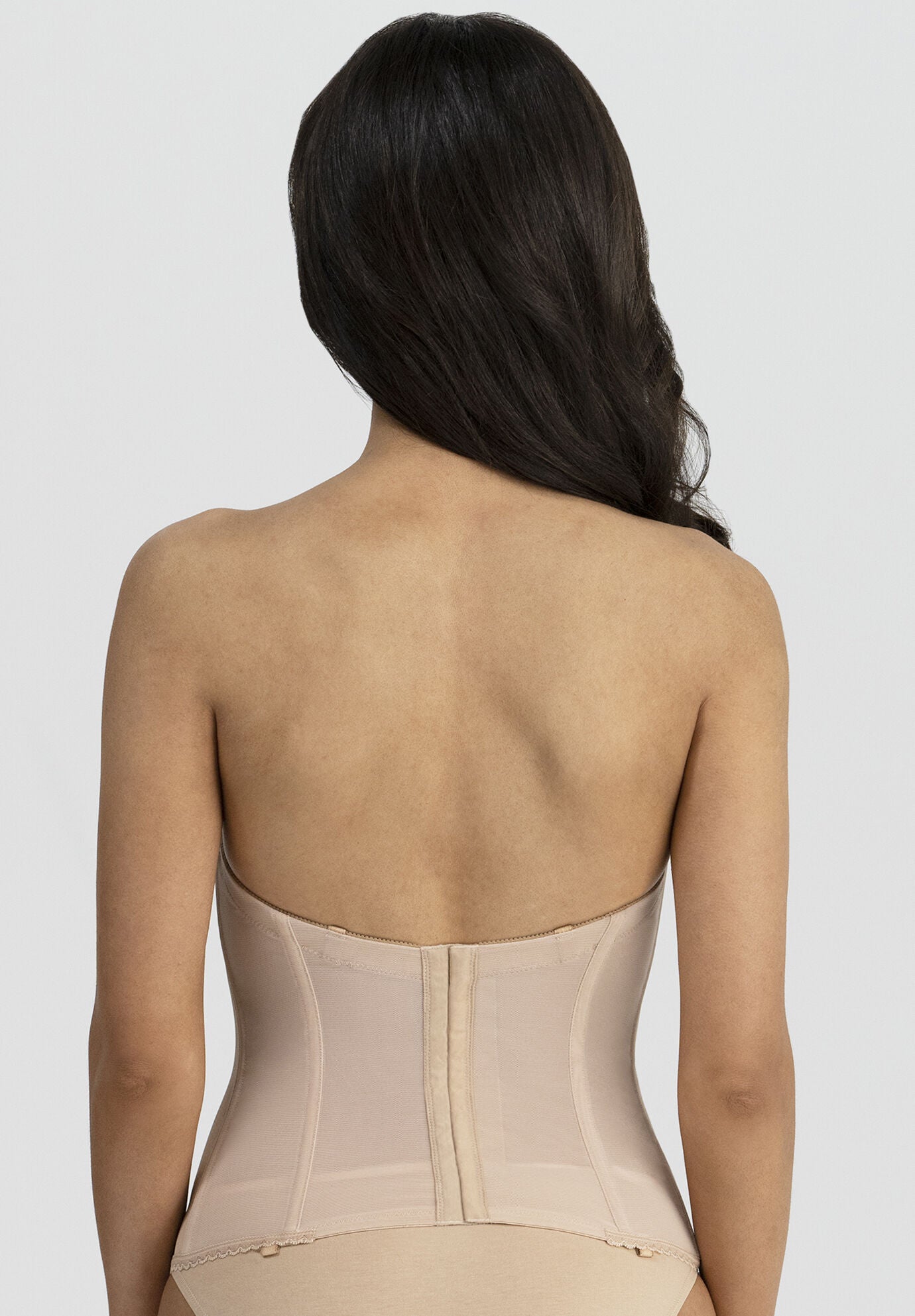 Brianna Low Back Strapless Longline Bra Intimate Apparel, , alternate image number 5