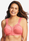 Front Hook Gel Strap Wireless Bra , SWEET CORAL, hi-res image number null