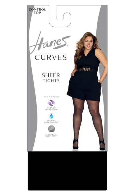 Curves Control Top Sheer Tights, , on-hover image number null