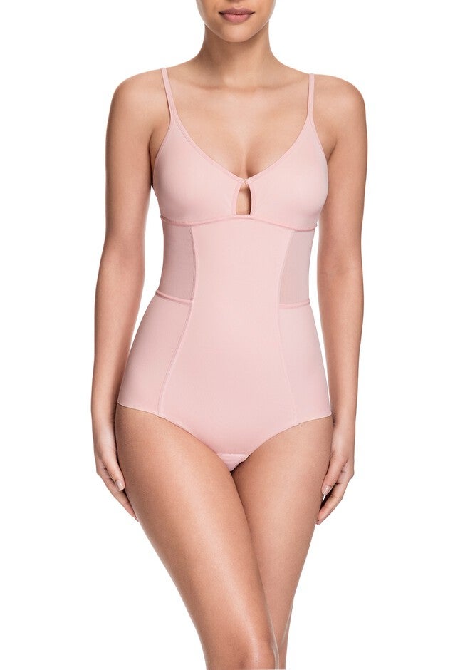 Sheer Allure Bodysuit, SUMMER BLUSH, hi-res image number null
