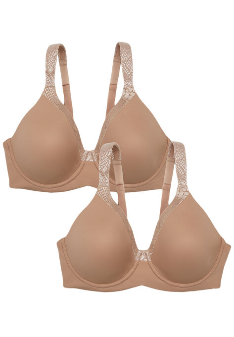 Luxe T-Shirt Bra 2 Pack, WARM TAUPE, hi-res image number null