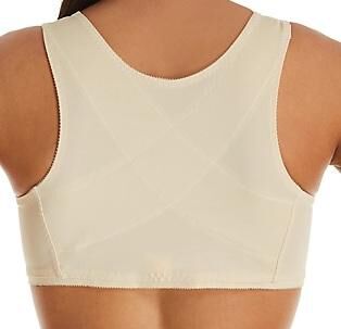 Front Closure Back Support Bandeau Bra, BLUSH, on-hover image number 1
