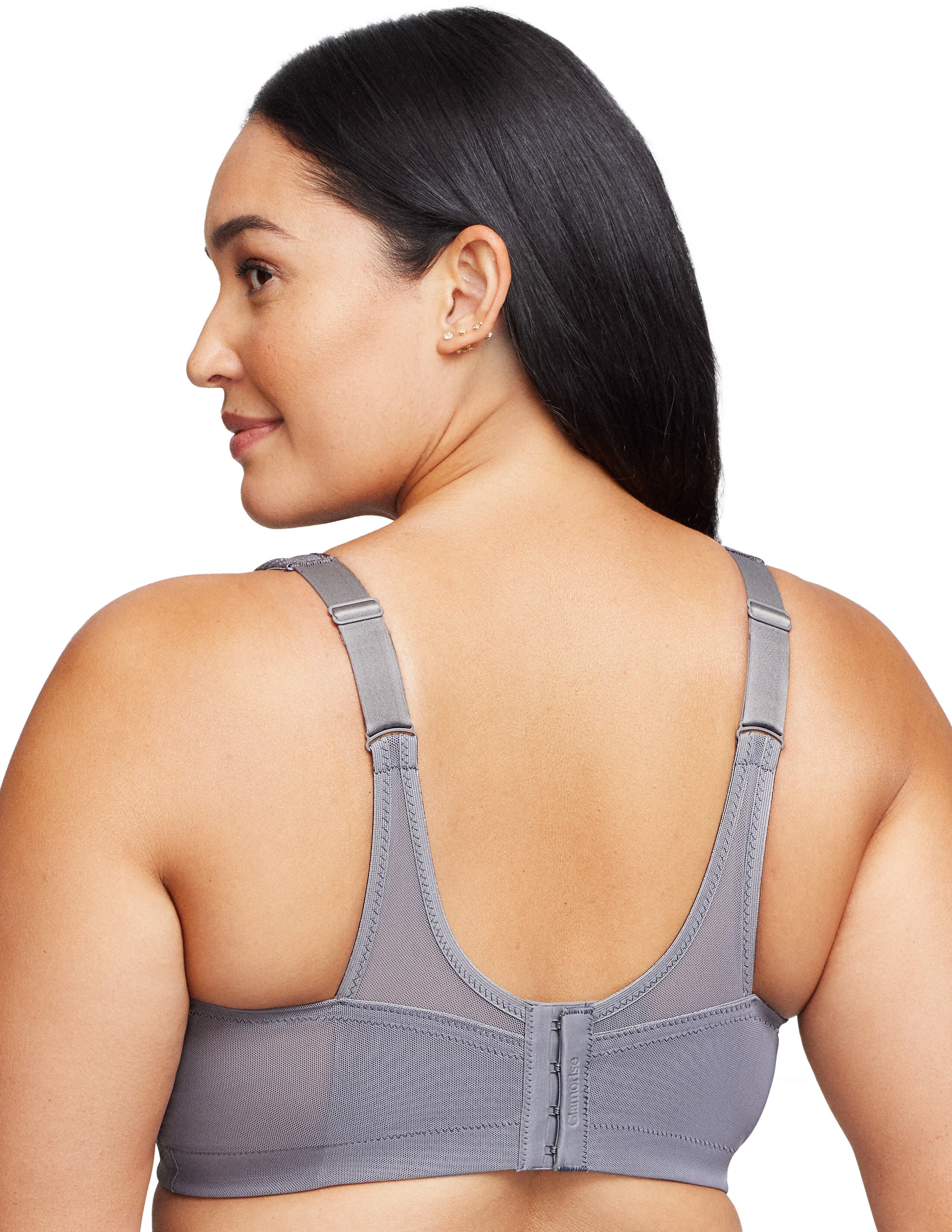 Glamorise MagicLift Seamless Sports Wirefree Bra 1006 (Women's & Women's Plus), CHARCOAL GRAY, on-hover image number 1