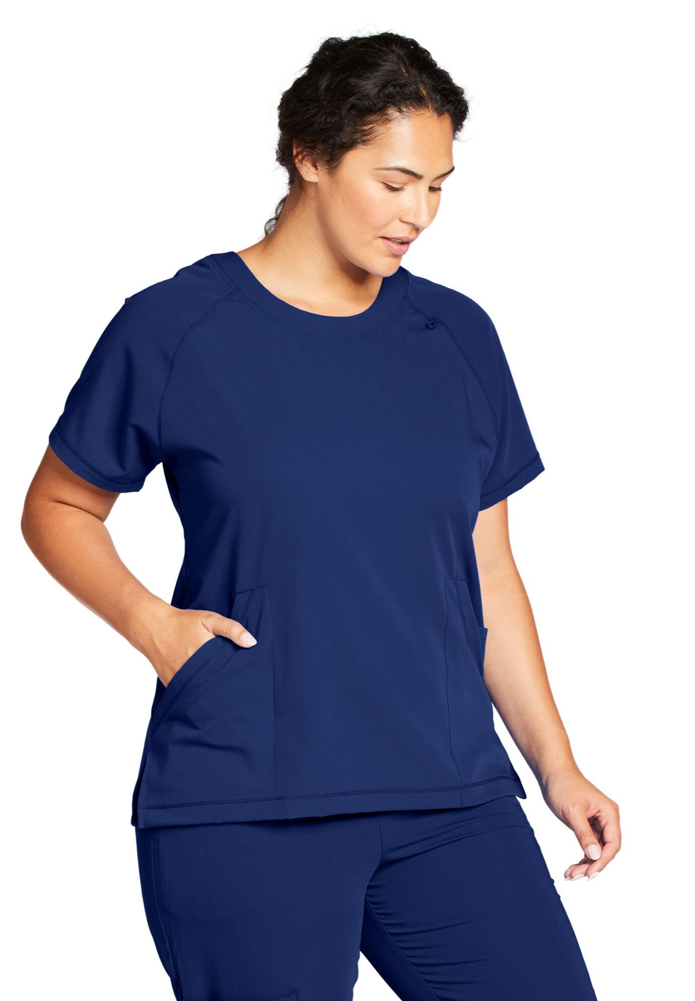 Jockey Scrubs Women's Comfort Crew Top, NEW NAVY, hi-res image number 0