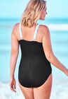 One-Piece Tank Swimsuit with Adjustable Straps, , on-hover image number null