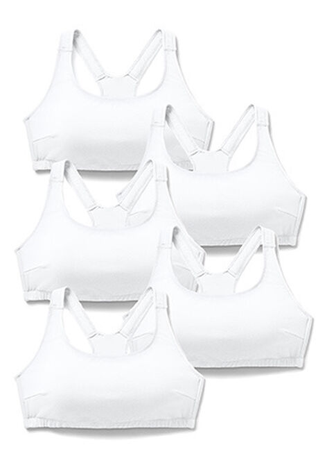 Sports Bra 5-Pack, WHITE ASSORTED, hi-res image number null