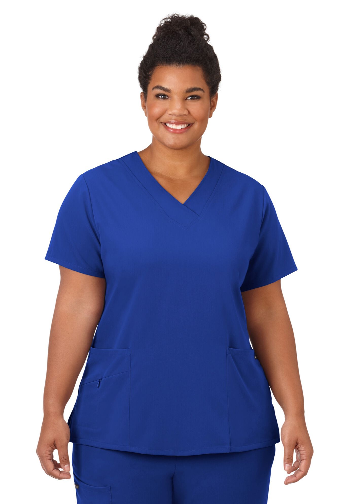 Jockey Scrubs Women's Favorite V-Neck Top, ROYAL, hi-res image number 0