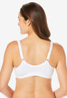3-Pack Front-Close Cotton Wireless Bra , , on-hover image number null