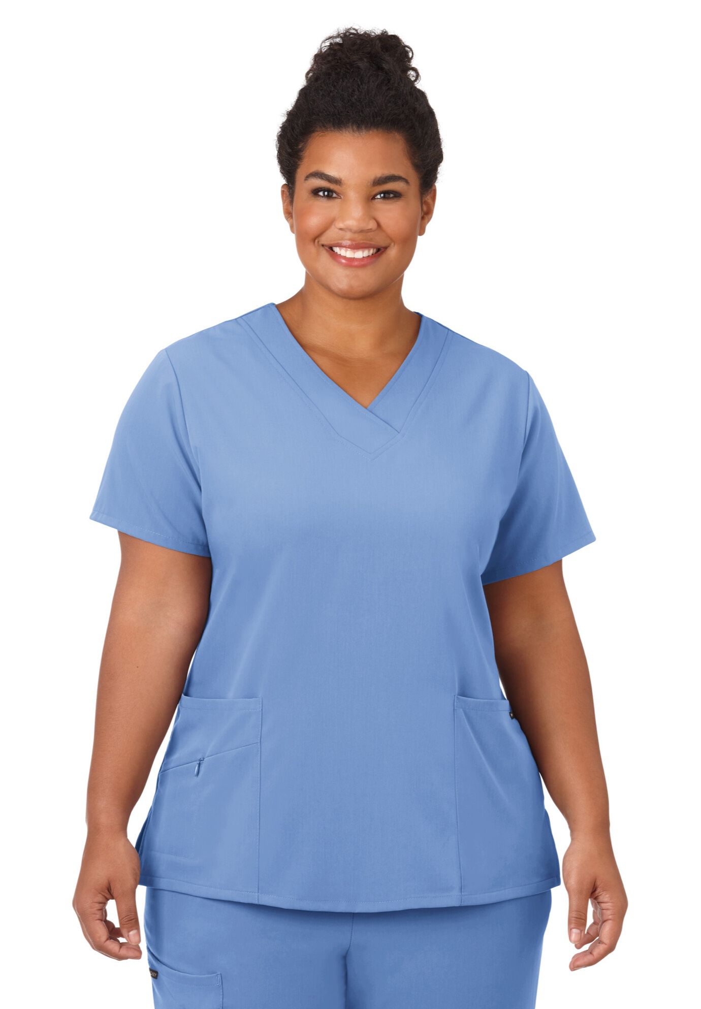 Jockey Scrubs Women's Favorite V-Neck Top, BLUE, hi-res image number 0