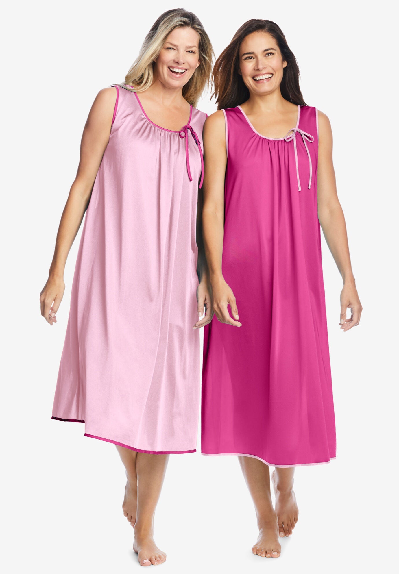 2Pack Sleeveless Nightgown Intimates For All