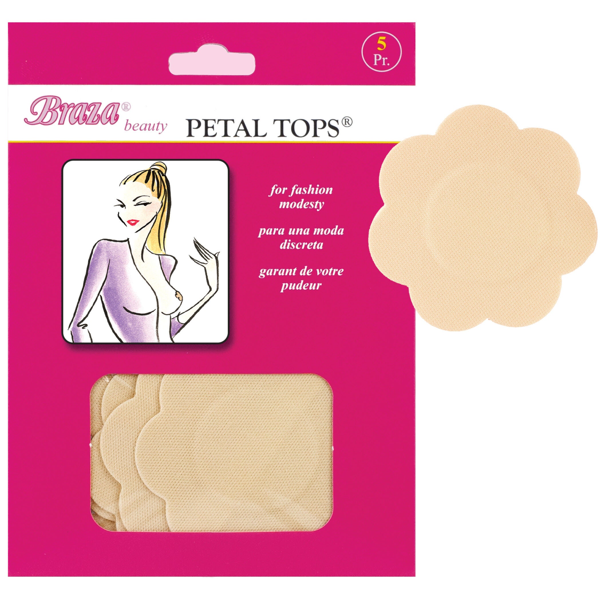 Disposable petal tops, BEIGE, hi-res image number 0