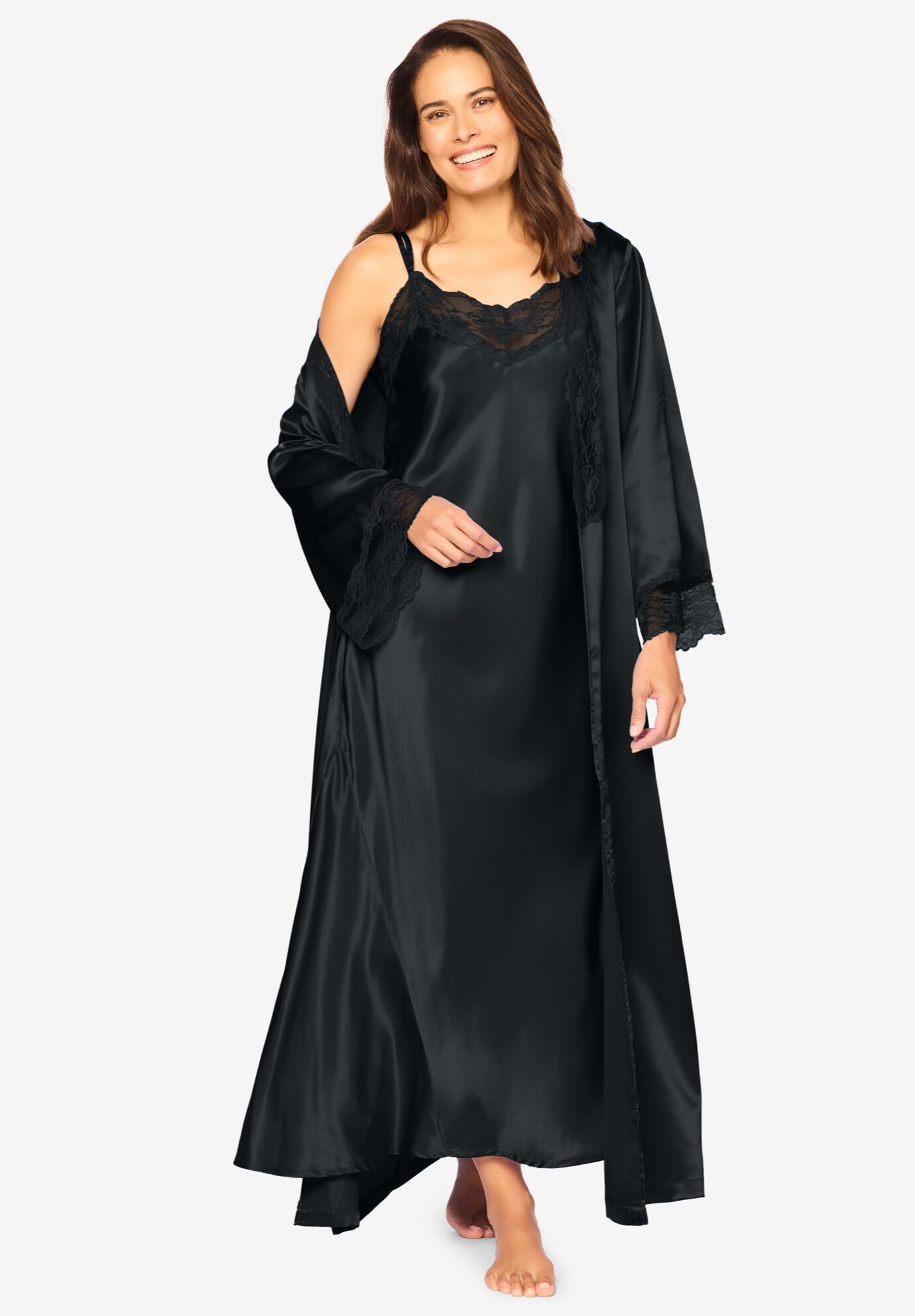 Long peignoir set outlet