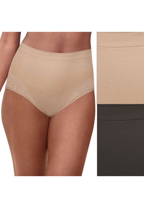 Comfort Revolution Firm Control Brief 2-Pack , NUDE BLACK, hi-res image number null