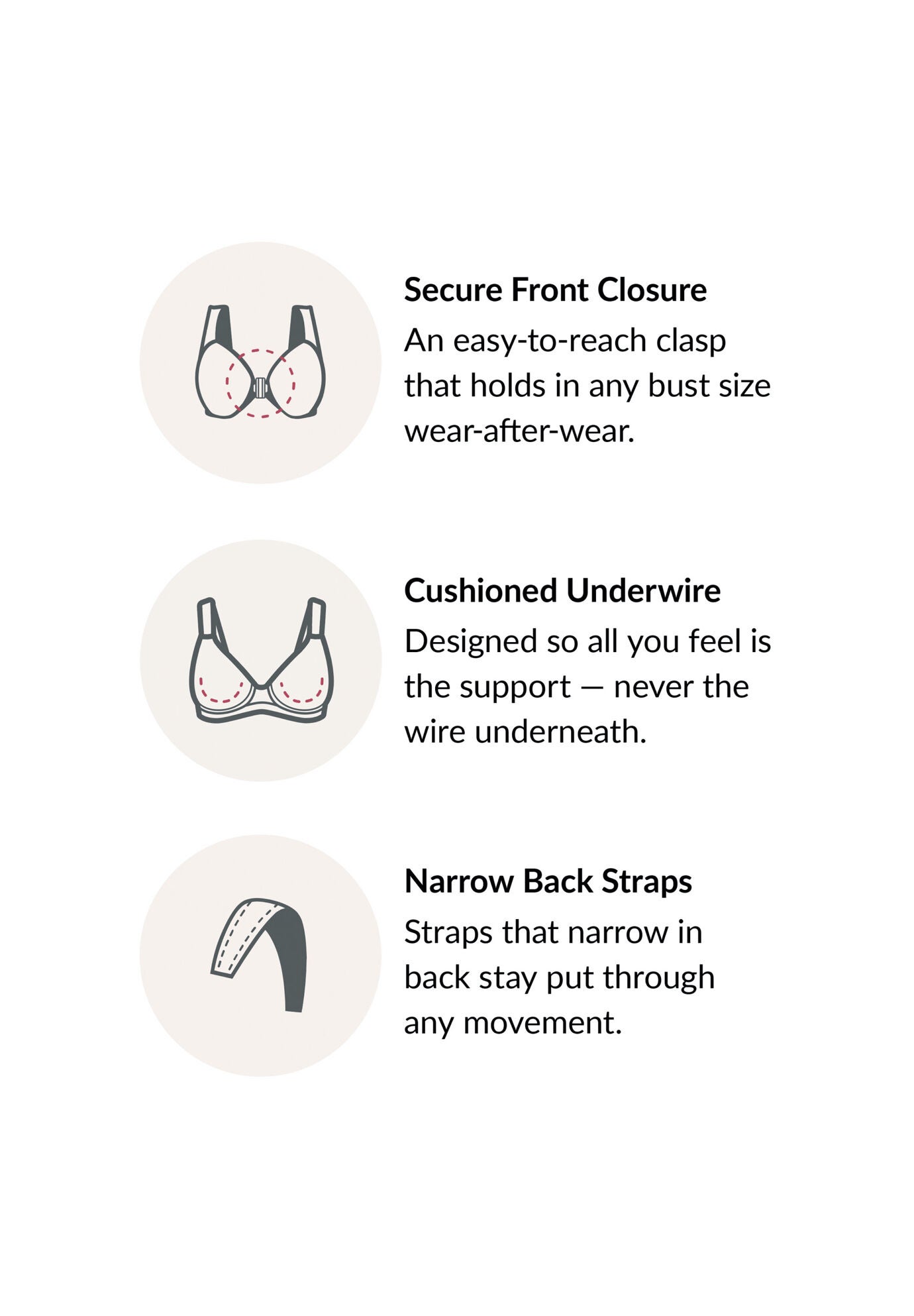 Glamorise Lacey T-Back Front-Closure WonderWire Underwire  Bra 9246 (Women's & Women's Plus), , alternate image number 7