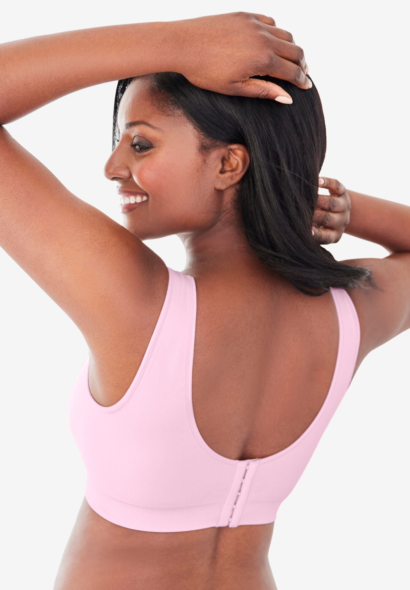 Wireless Seamless Bra, MOCHA NUDE, on-hover image number 1