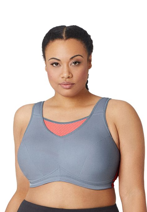 No-Bounce Cami Elite Sport Bra, GRAY CORAL, hi-res image number null