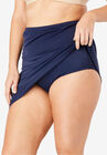 High-Waisted Swim Skirt with Built-In Brief , , alternate image number null