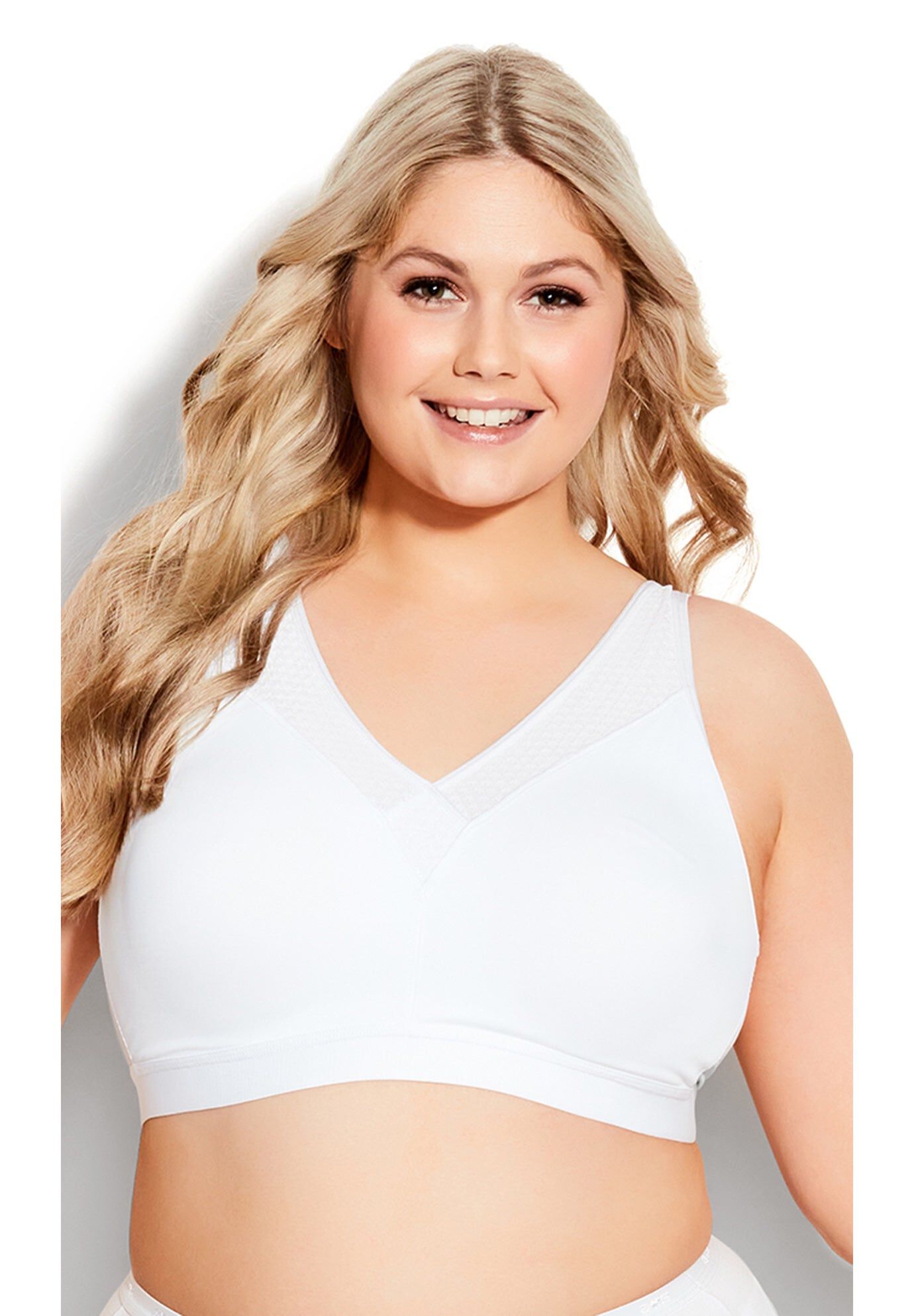 Cooling Wire Free Bra, WHITE, hi-res image number 0