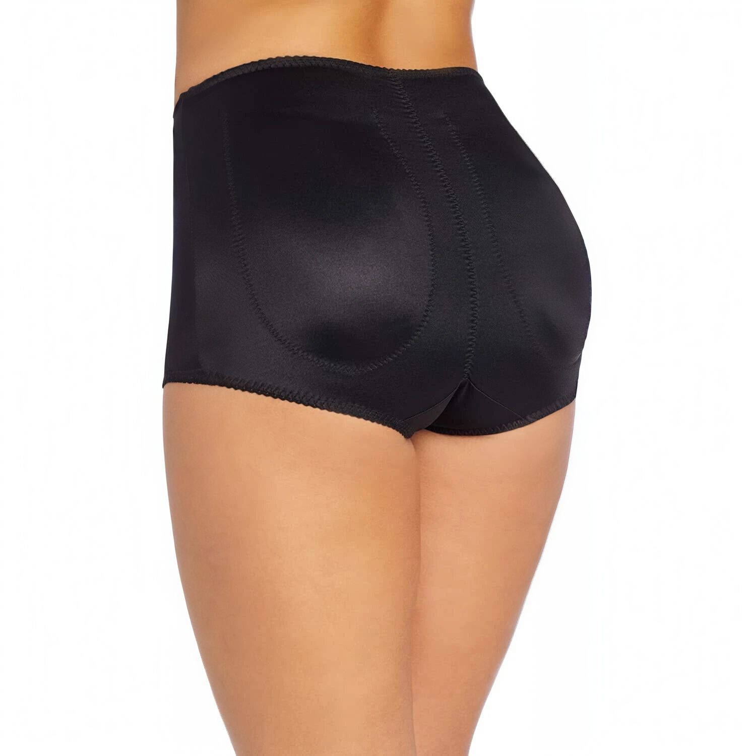 Padded Panty Brief Light Shaping (Removable Pads), BLACK, on-hover image number 1