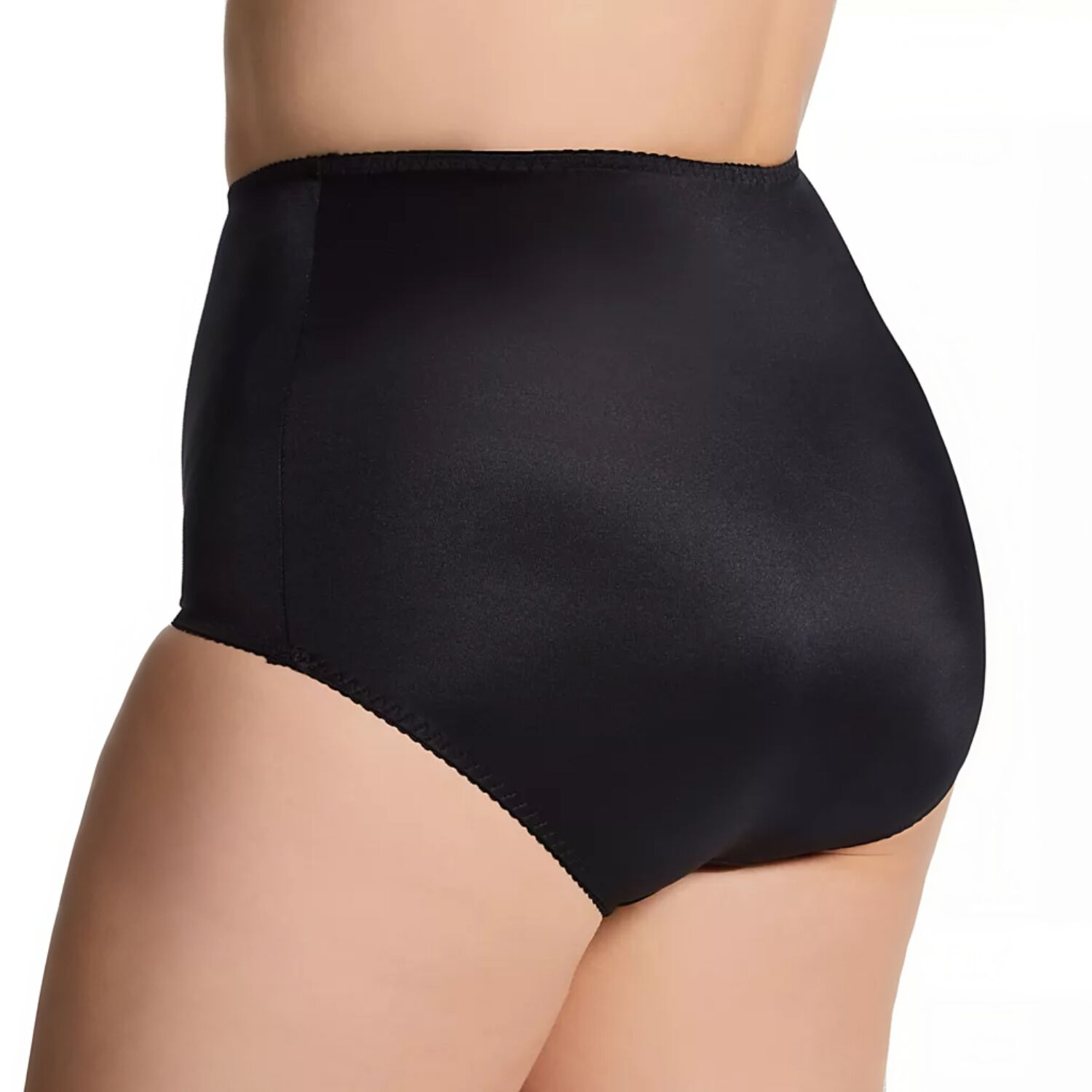4way Stretch Full Coverage Panty, Light Shaping, BLACK, alternate image number 2